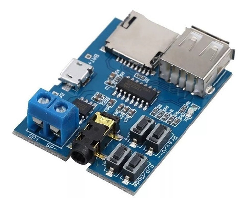 Modulo Reproductor Mp3 Audio Tf Card Microsd Usb