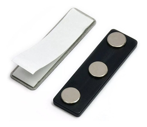 Gafete Magnetico De Aluminio Reutilizable 64x20mm Plata - Image 4