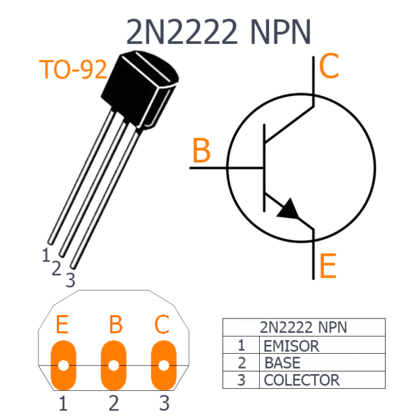 Transistor 2N2222 TO-92