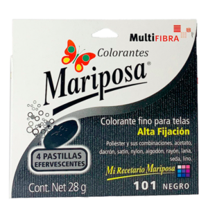 Colorante Multifibra Textil Negro Mariposa 101