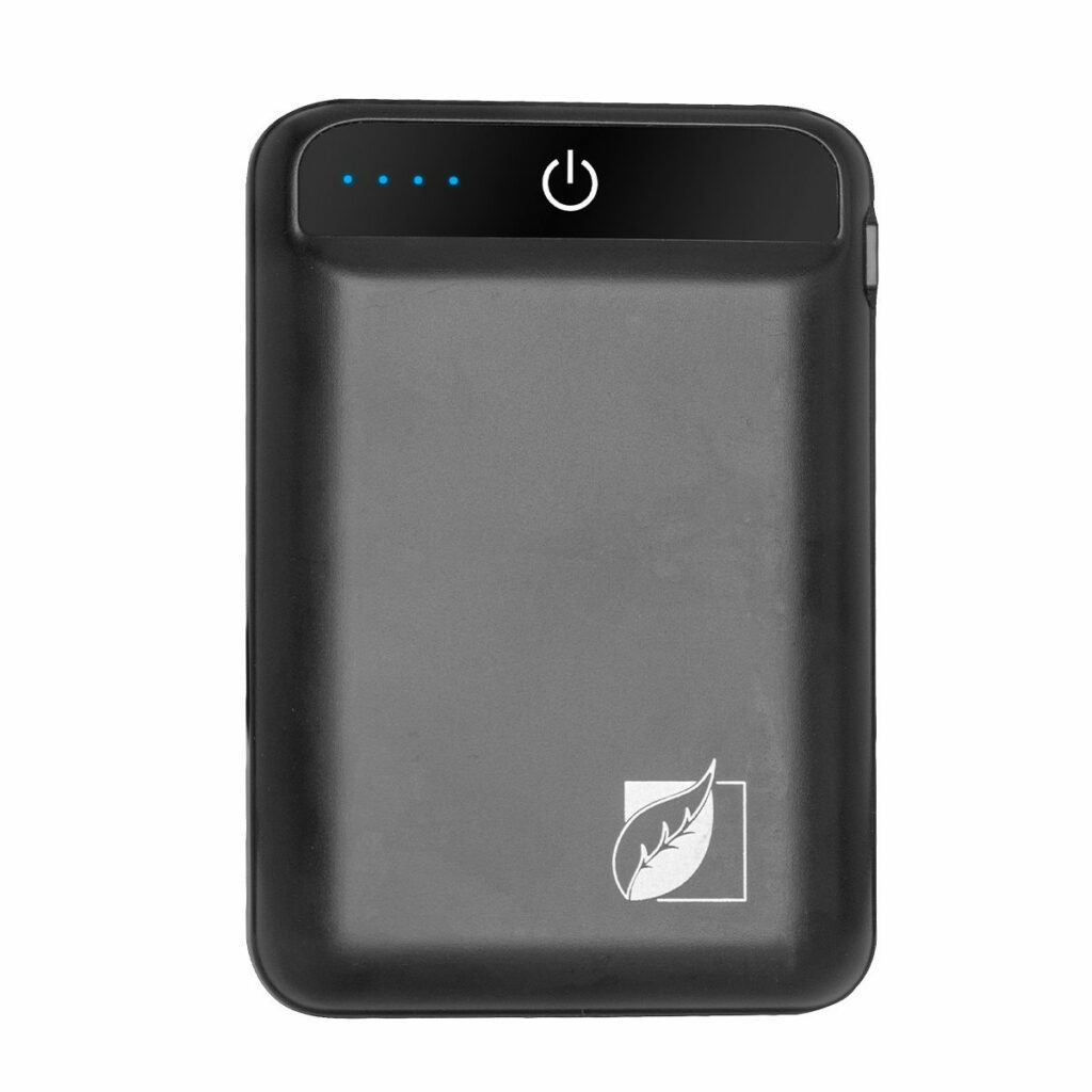 Power Bank Portatile Nero-Arancione, Caricabatterie Esterno Per Smartphone