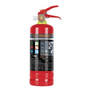 Extintor recargable portatil 1kg polvo tipo ABC