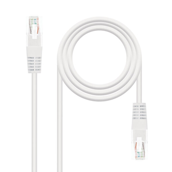 Cable de Red Ethernet UTP 10m Blanco Cat 5
