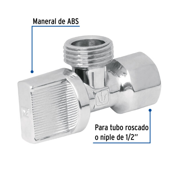 Llave angular 1/2" de 1/4 de vuelta