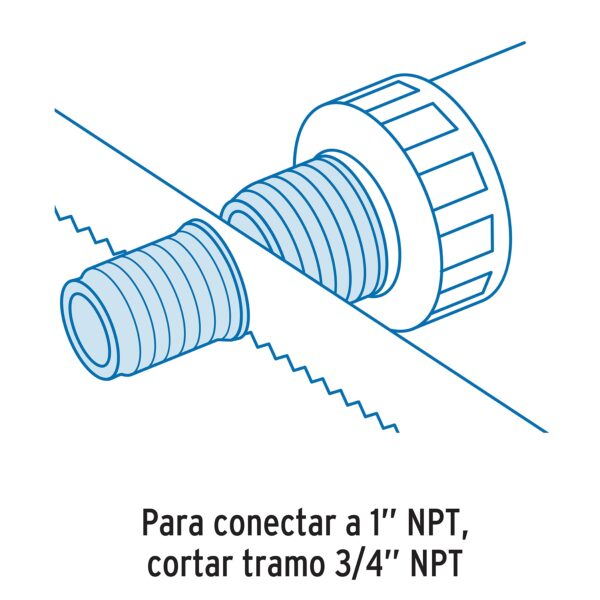 Multiconector valvula esfera y tuerca union para tinaco