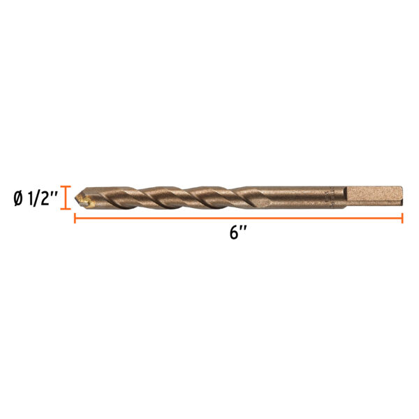 Broca para concreto, 1/2 x 6"