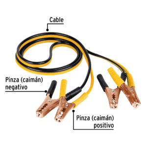 Cables pasa corriente 2.5m calibre 10 AWG Pretul