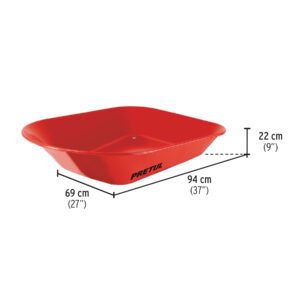 Carretilla 4.5ft imponchable Roja Pretul