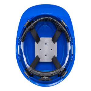 Casco de seguridad ventilado Clase C Azul de Matraca