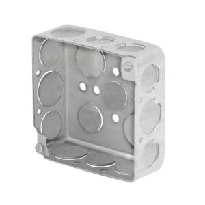 Caja 4x4" cuadrada, reforzada, Volteck