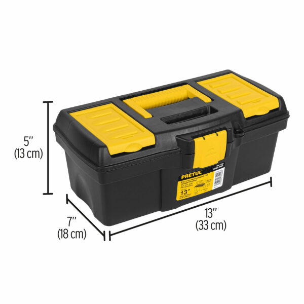 Caja plastica herramienta 13" compartimentos Pretul