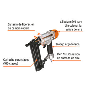 Clavadora neumatica profesional calibre 18