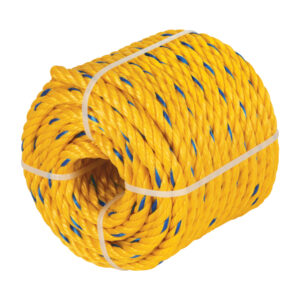 Kilo de cuerda lazo de polipropileno amarilla de 10mm