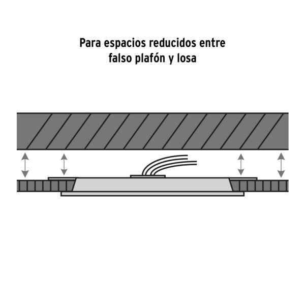 Luminario de LED para empotrar 6W Ajustable Luz Dia