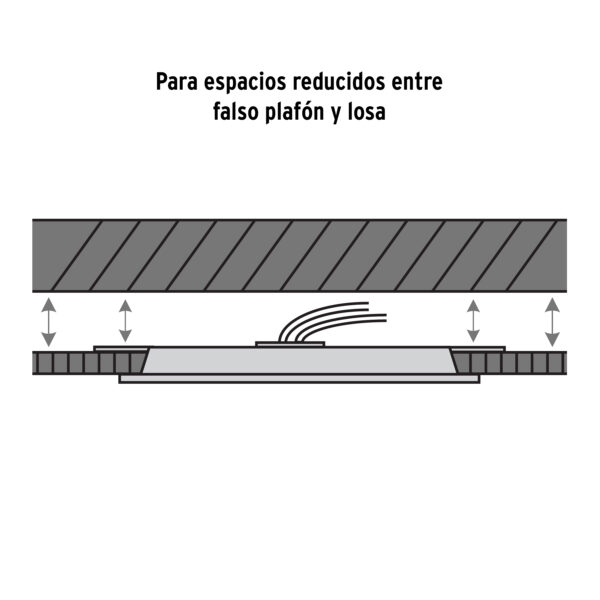 Luminario de LED para empotrar 15W Ajustable luz de dia