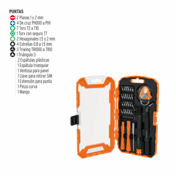 Juego de 32 Pzas reparacion de celulares y dispositivos electronicos