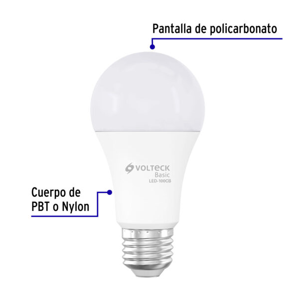 Foco Lampara LED 14W luz calida Volteck