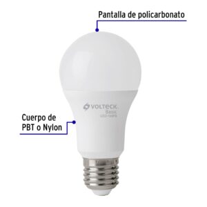 Foco Lampara LED 14W luz de dia Volteck Basic