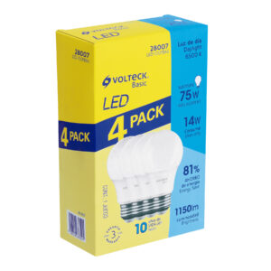 Pack 4 Piezas de Foco Lampara LED 14W Luz de dia