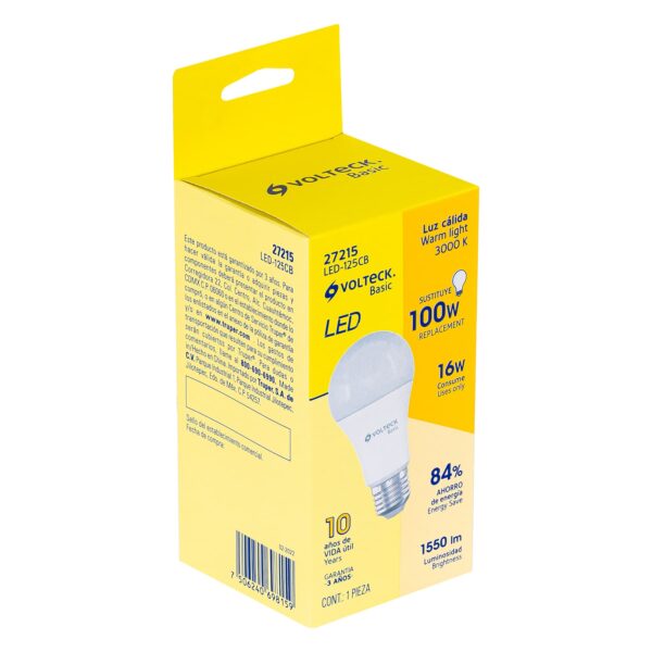 Foco Lampara LED 16W luz calida Volteck
