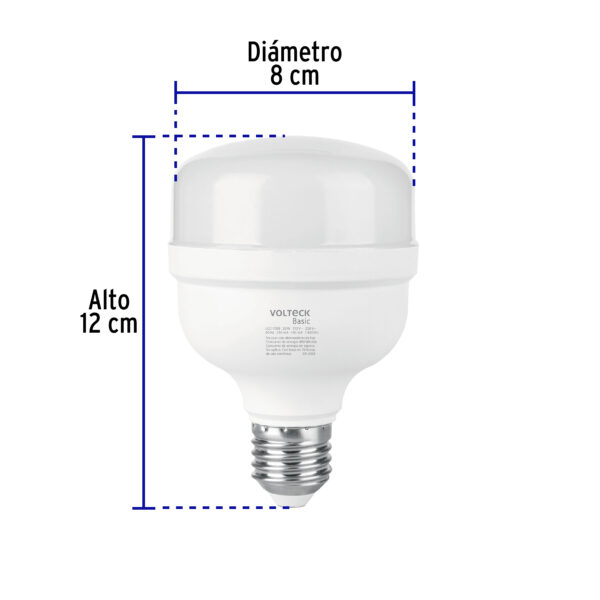 Foco Lampara LED 20W Alta potencia Luz de dia Economica