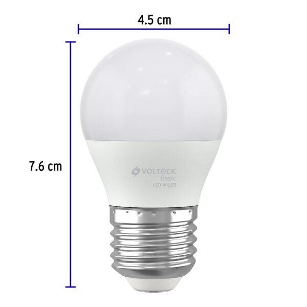 Foco Lampara LED 3W luz de dia Volteck Basic