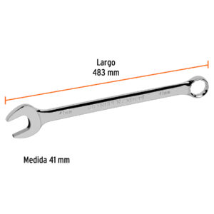 Llave combinada extralarga milimetrica 41 x 550mm