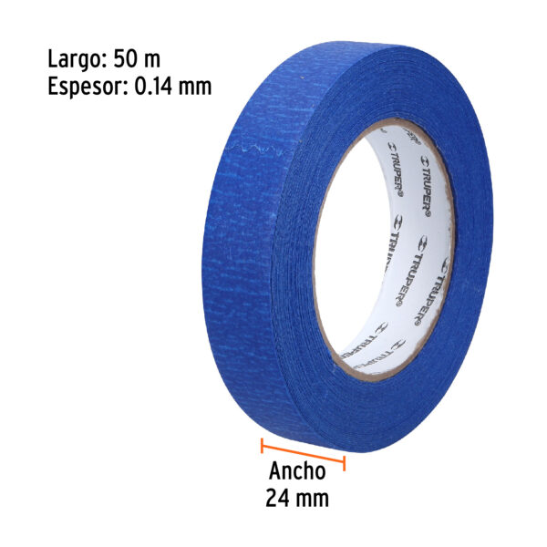 Cinta Masking tape Azul para Pintores 1" 50m
