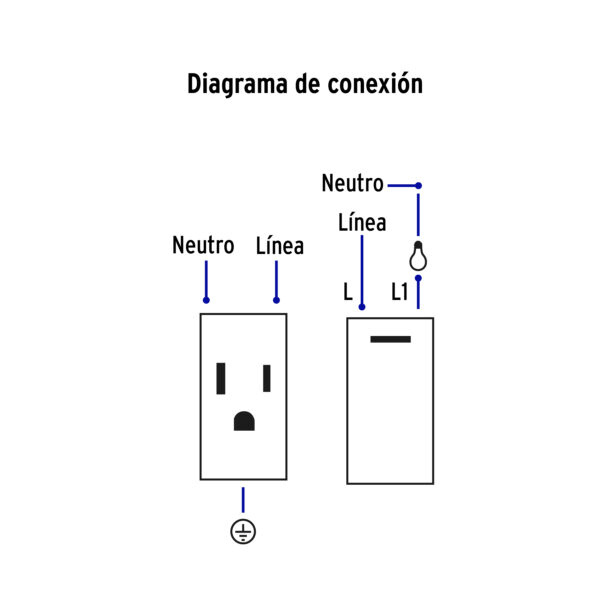 Placa armada negra interruptor y contacto 1 modulo, Lisboa