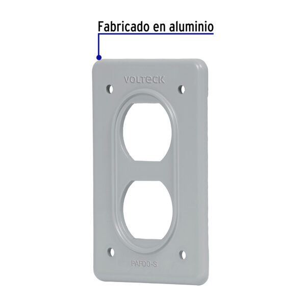 Placa para intemperie tipo FS, duplex, de sobreponer