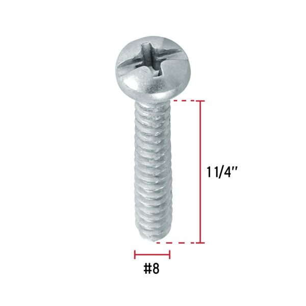 Pija para lamina, #8 x 1-1/4", bolsa con 200 pzas