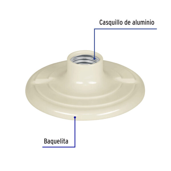 Portalampara de baquelita 4-1/2"