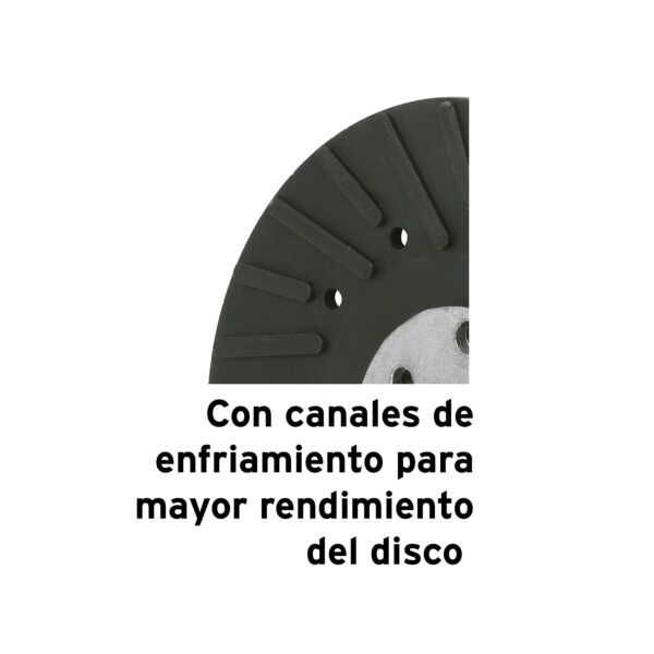Respaldo disco de lija 4-1/2" rosca standard
