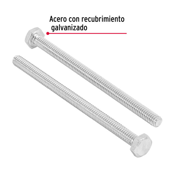 Tornillo tipo maquina, 1/4 x 4", bolsa con 30 pzas