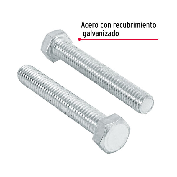 Tornillo tipo maquina, 3/8 x 2-1/2", bolsa con 50 pzas