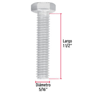 Tornillo tipo maquina, 5/16 x 1-1/2