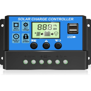 Controlador de Carga Solar 30A PWM 12v 24v con USB