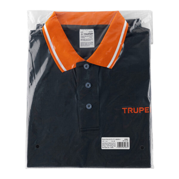 Playera tipo polo, dry fit, gris, para caballero, talla M
