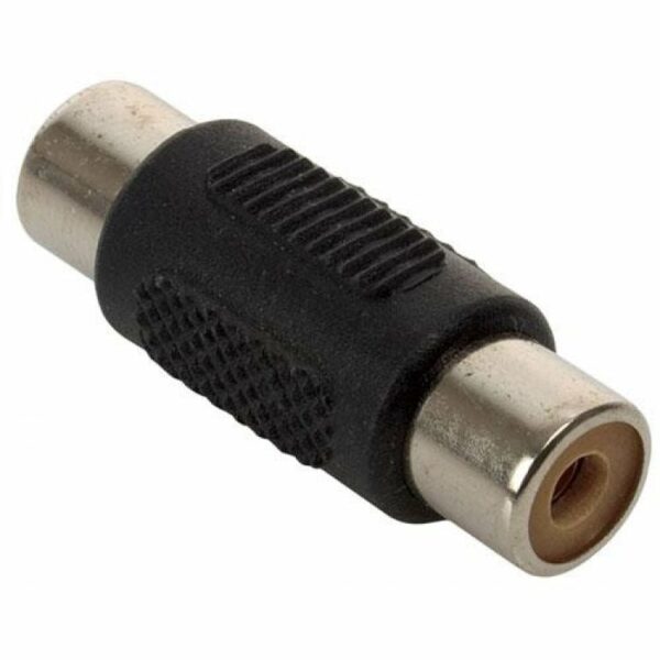 Adaptador Cople de jack a jack RCA