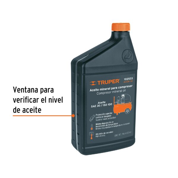 Aceite mineral para compresor 1L Truper