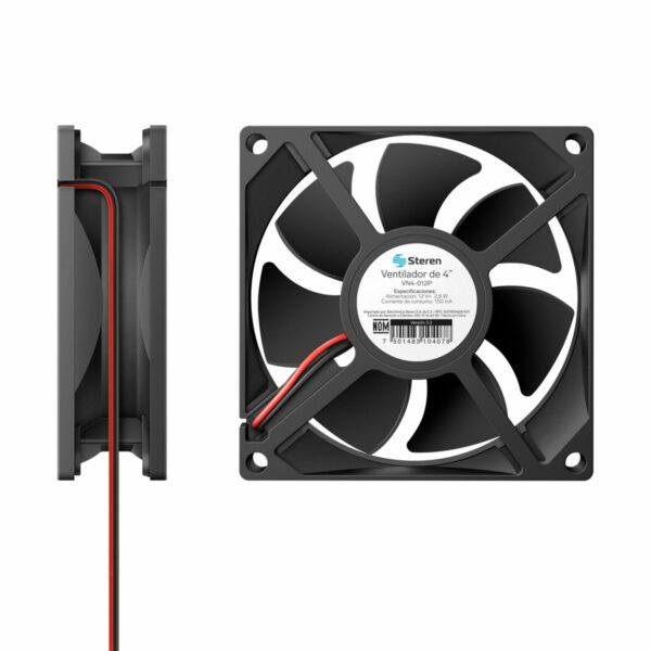 Ventilador de 4 pulgadas 12v de plastico