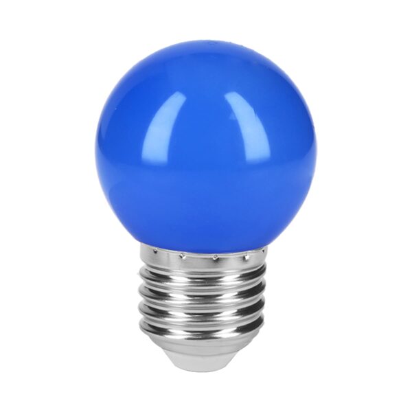 Lampara de LED, G45, 127 V, 1 W, color azul