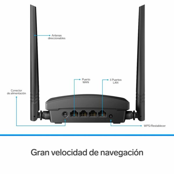 Repetidor - Router Wi-Fi 300Mbps hasta 20m de cobertura