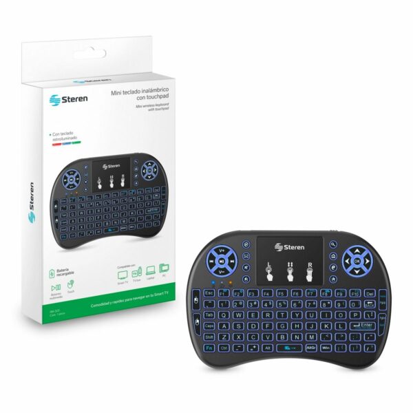 Mini teclado inalambrico con touch pad para smart TV