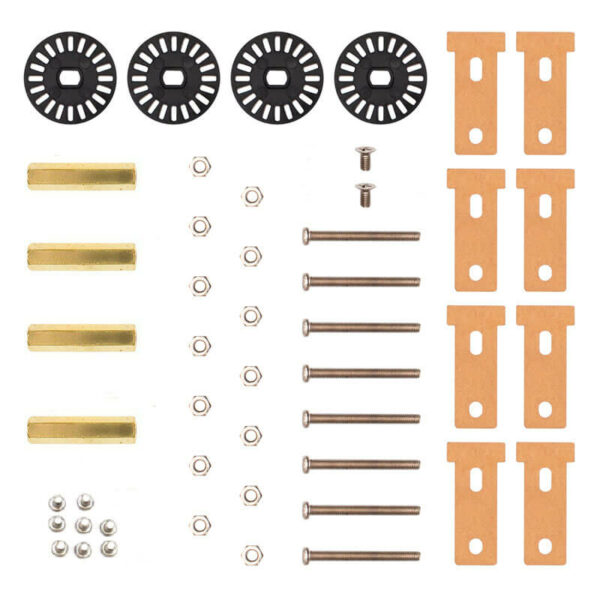 Chasis 4wd con Tornilleria y Accesorios (Sin Motores/Llantas)