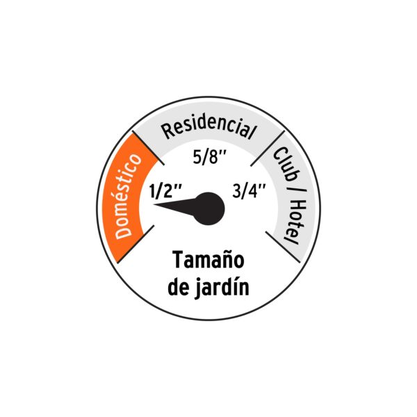 Manguera 1/2" Reforzada Conexiones metal de 25m