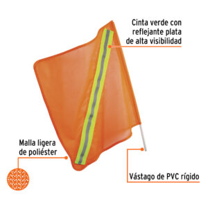 Banderola vial, naranja