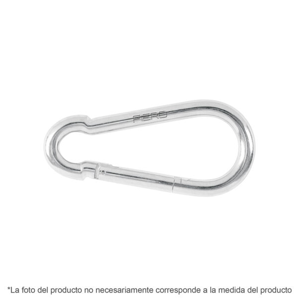 Bandola mosqueton, de acero, 1/4"