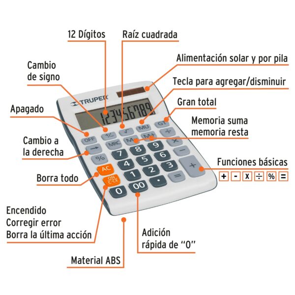 Calculadora 19 cm de escritorio