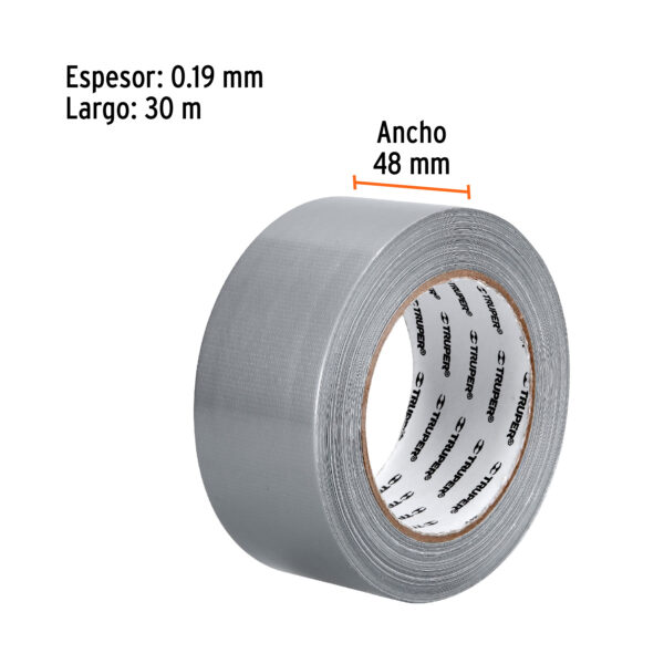 Cinta para ducto, 30 m, resistente a altas temperaturas